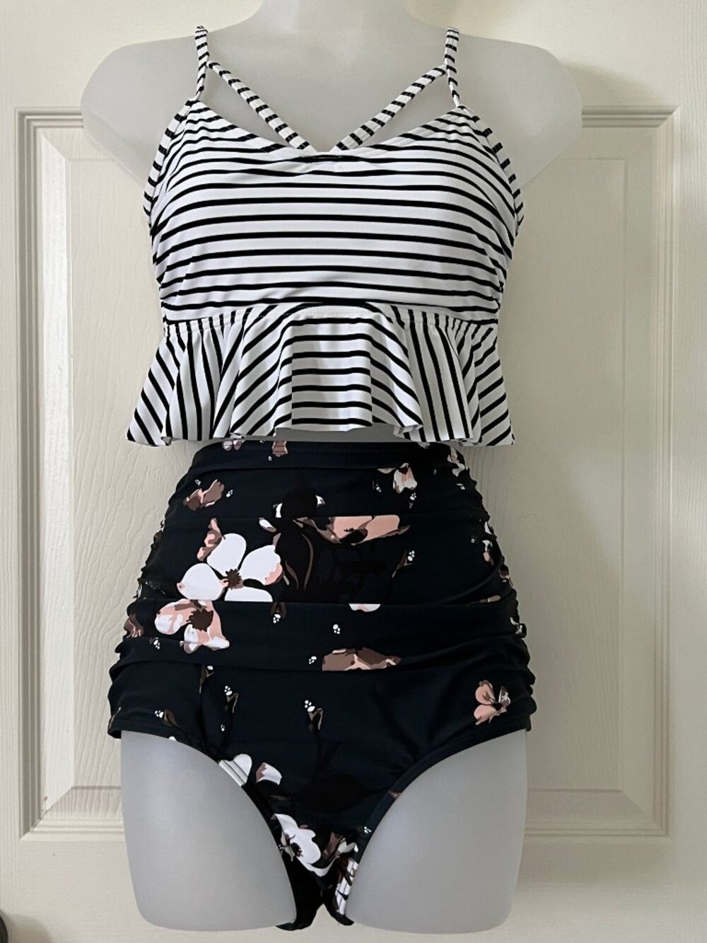 High Waisted, Peplum Bikini